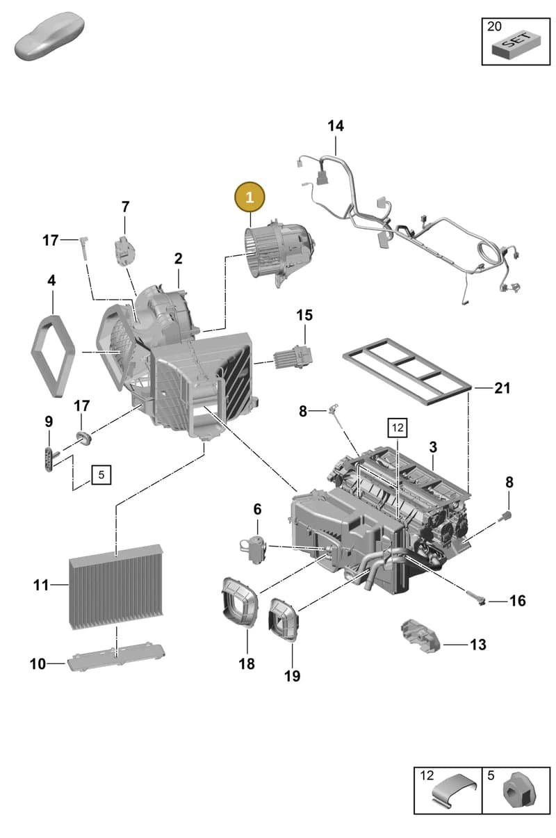 99157392200 — Porsche Boxster Spyder (2019-2020) diagram p55814000, position 1