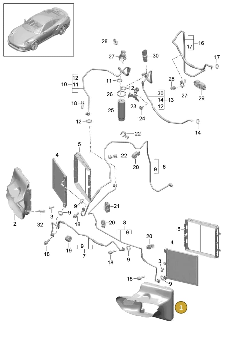 99157532103OK1 — Porsche 911 (2013-2020) diagram p42813020, position 1