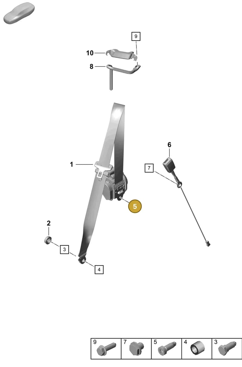 99158075690 — Porsche Cayman (2019-2022) diagram p55812000, position 5
