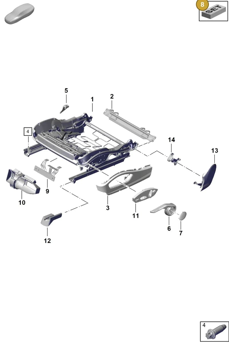 99160692100 — Porsche Boxster Spyder (2019-2020) diagram p54817100, position 8