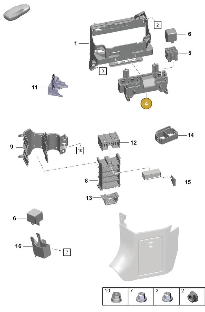 99161010600 — Porsche Cayman (2019-2022) diagram p55902000, position 4
