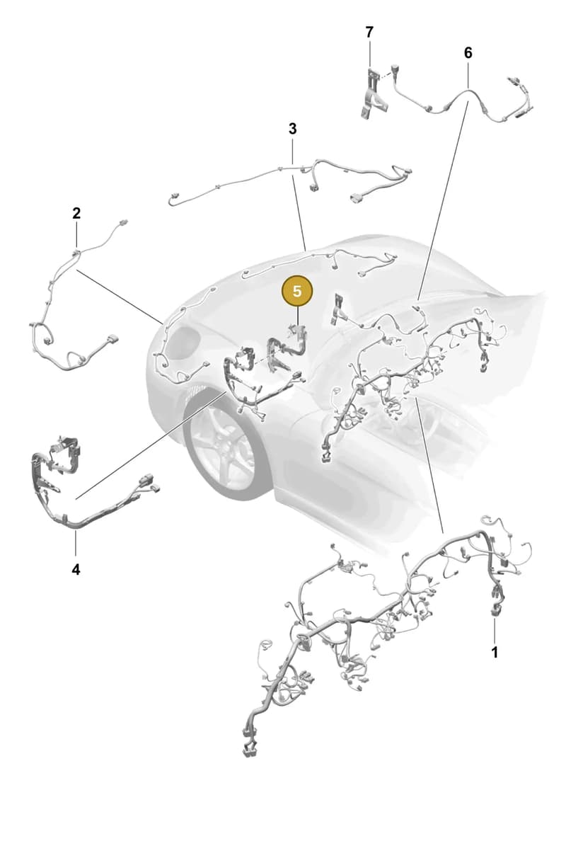 99161012101 — Porsche Boxster Spyder (2019-2020) diagram p55902110, position 5