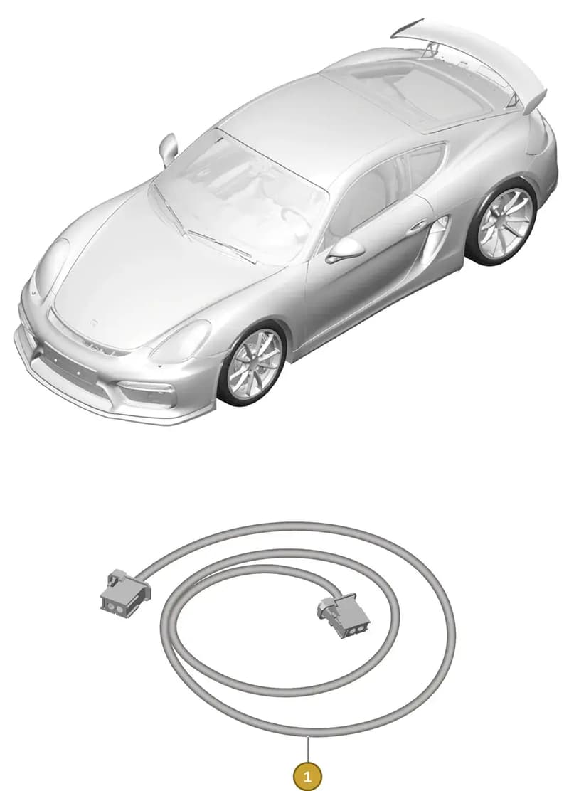 99161209100 — Porsche Cayman GT4 (2015-2016) diagram p45902060, position 1
