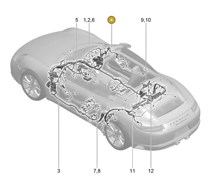 99161209100 — Porsche 911 (2016-2019) diagram p47902060, position 4