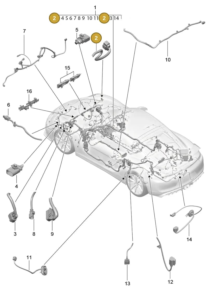 99161267406 — Porsche Cayman GT4 (2015-2016) diagram p45902010, position 2