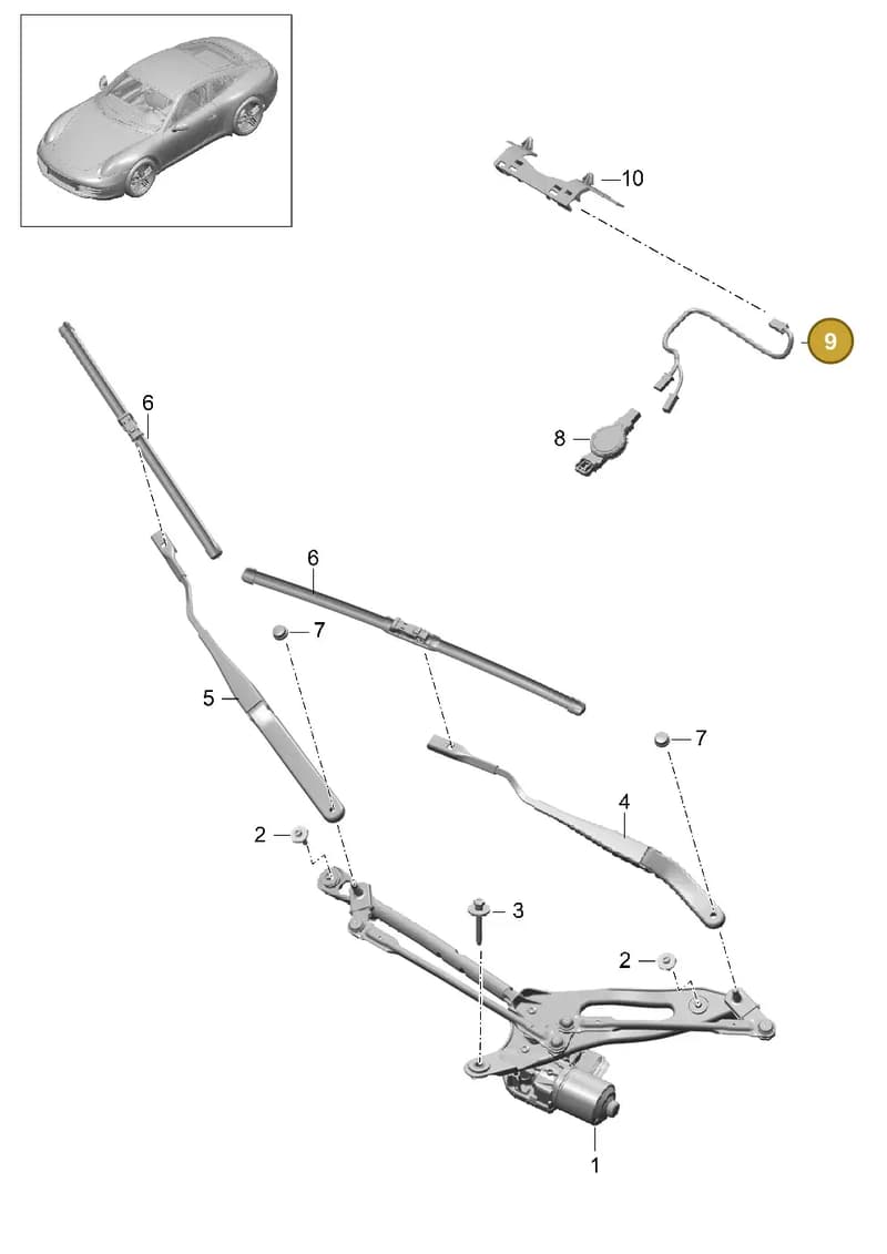99161269150 — Porsche 991 Carrera 4 (2011-2016) diagram p38904000, position 9