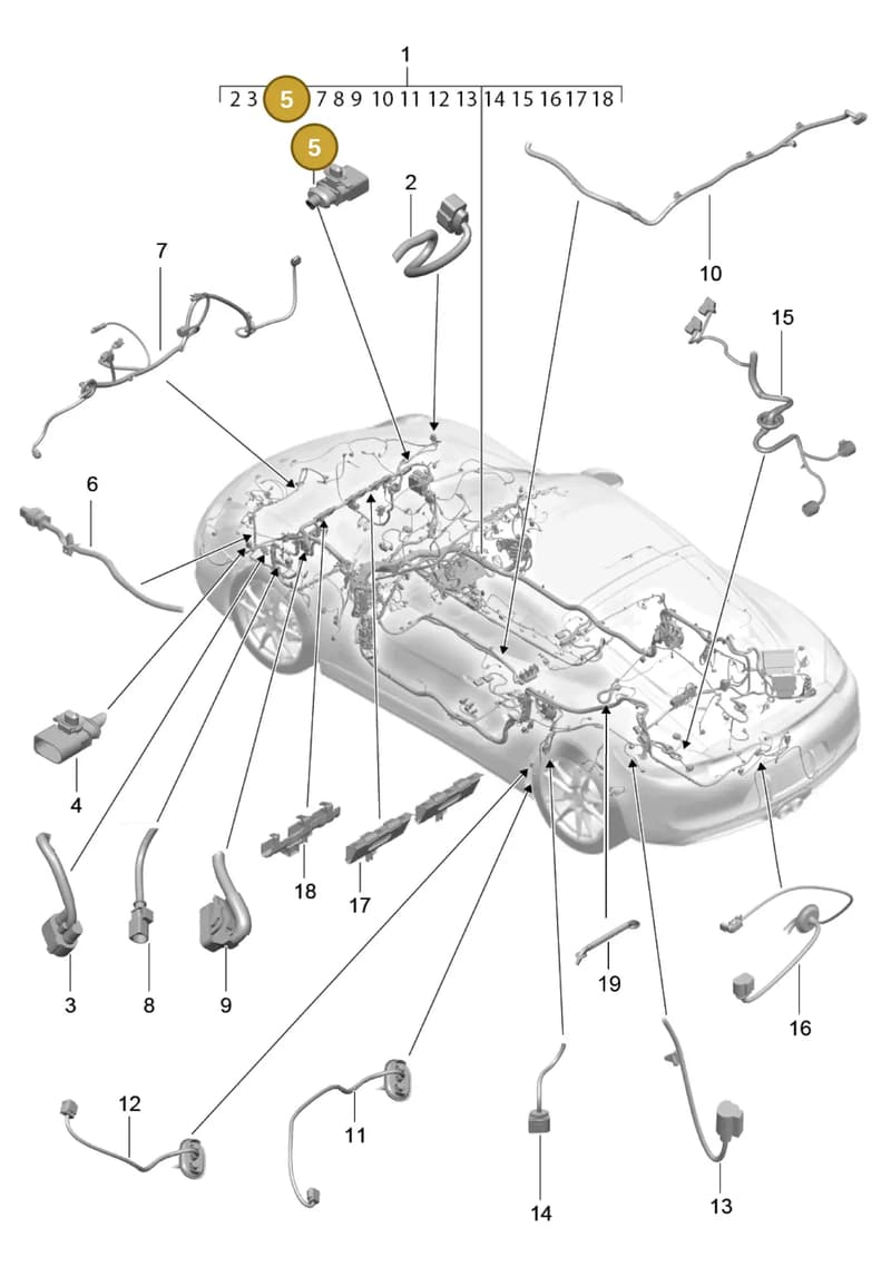 99161270100 — Porsche Cayman (2013-2016) diagram p40902010, position 5