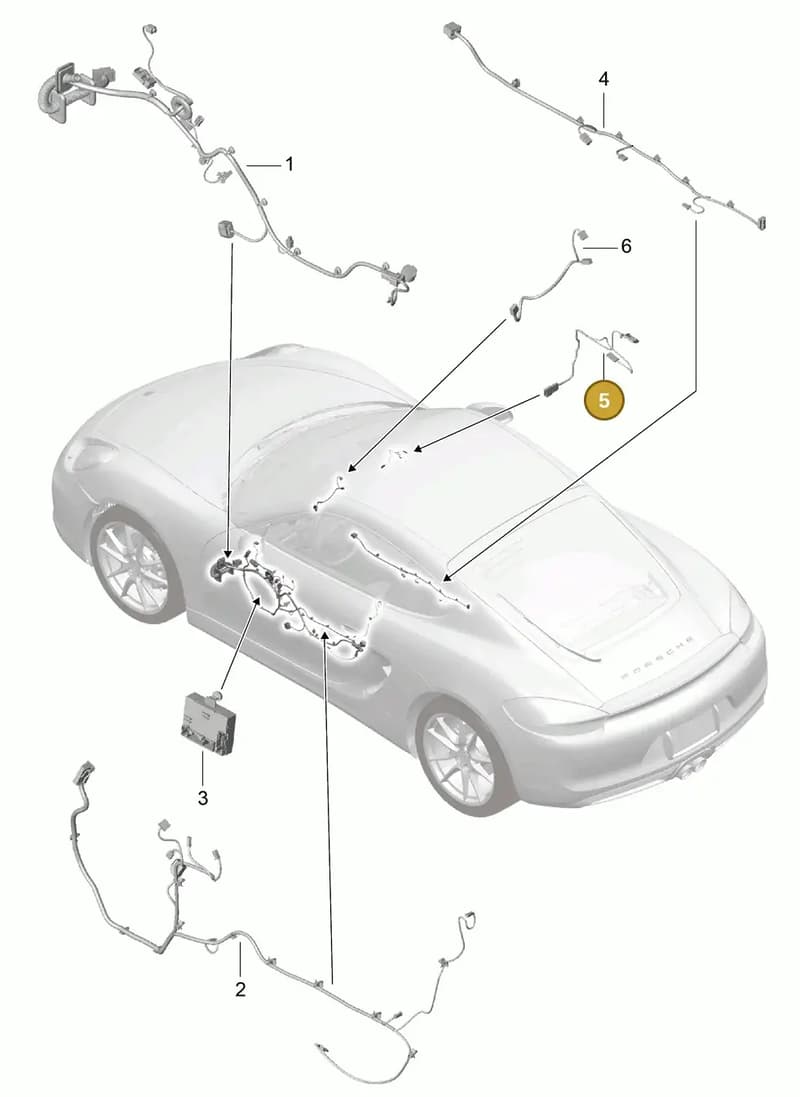 99161270100 — Porsche Cayman (2013-2016) diagram p40902015, position 5