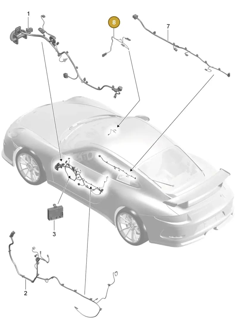 99161270100 — Porsche 911 (2013-2020) diagram p41902015, position 8
