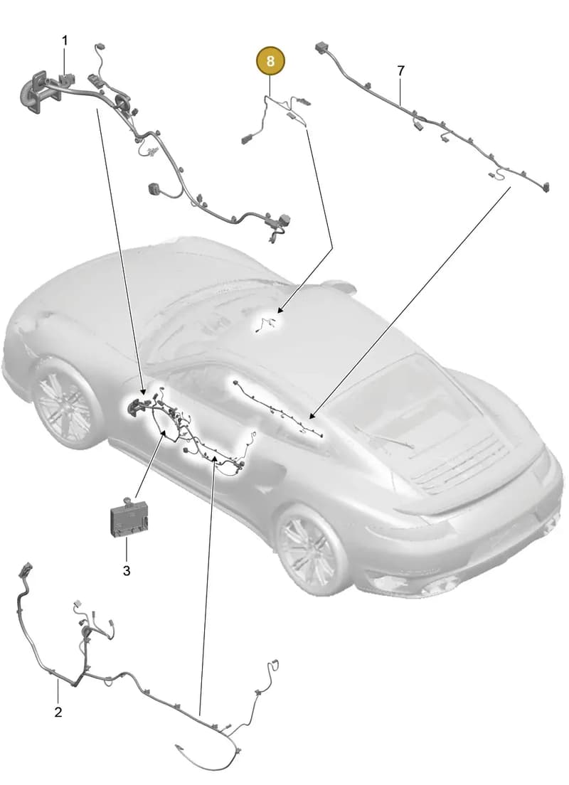 99161270100 — Porsche GT2 RS Clubsport (2013-2020) diagram p42902015, position 8
