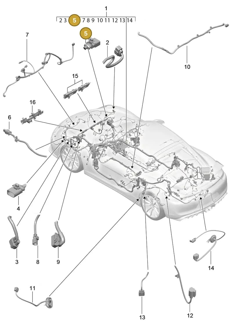 99161270100 — Porsche Cayman GT4 (2015-2016) diagram p45902010, position 5