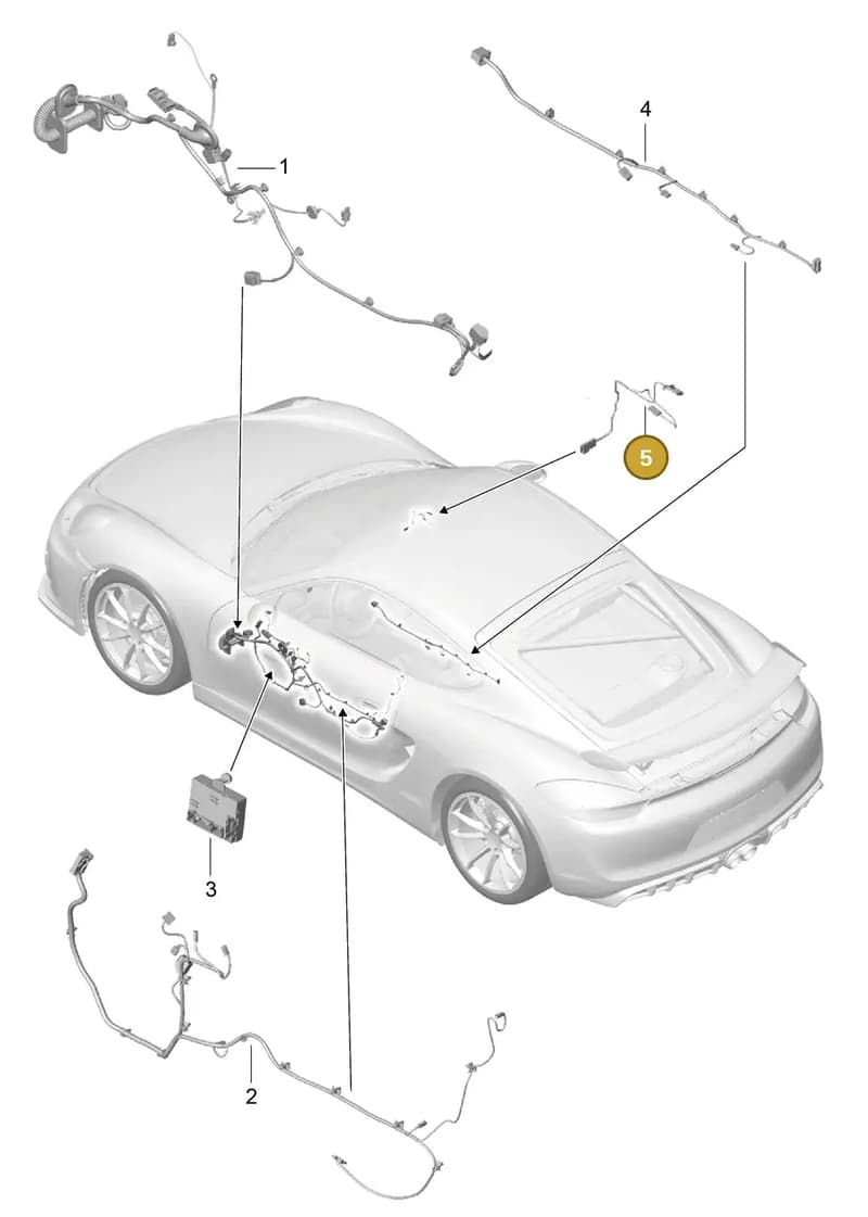 99161270100 — Porsche Cayman GT4 (2015-2016) diagram p45902015, position 5