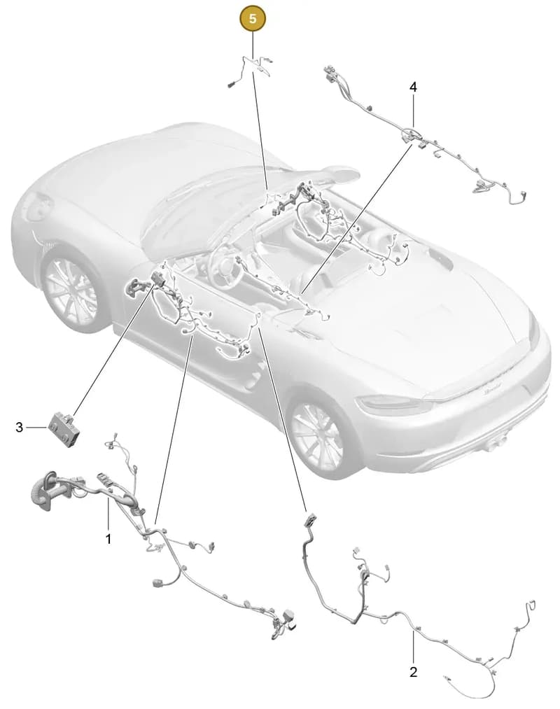 99161270100 — Porsche Boxster (2016-2019) diagram p48902015, position 5