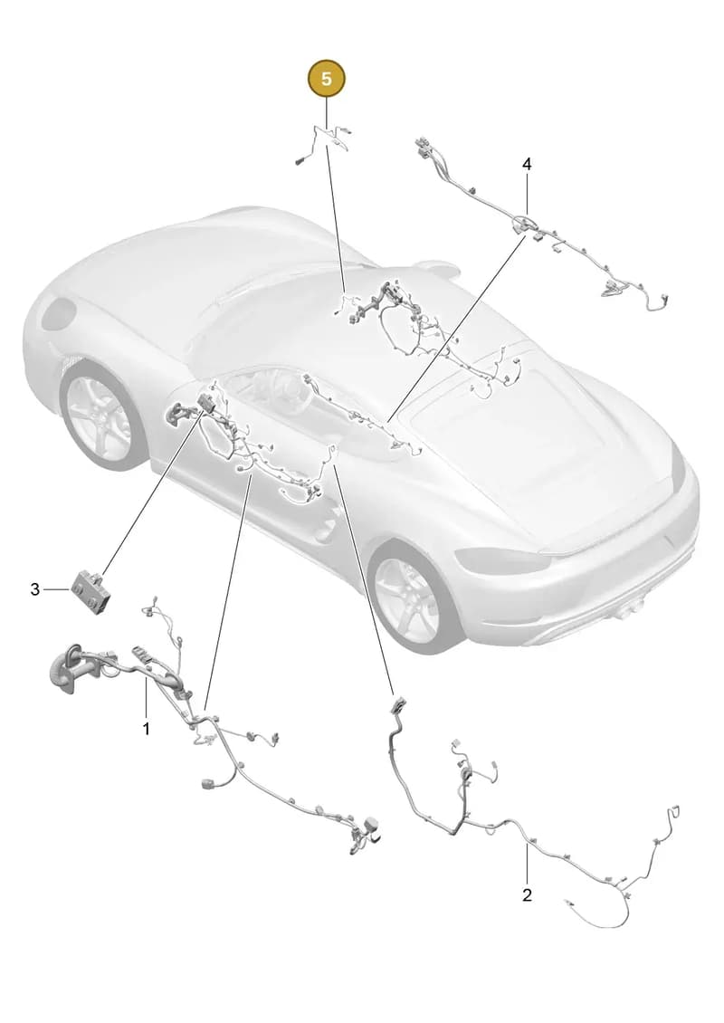 99161270100 — Porsche Cayman (2016-2019) diagram p50902015, position 5