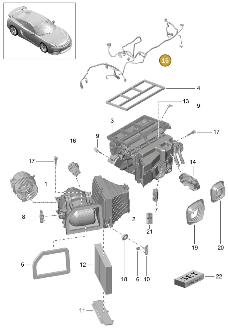 99161272500 — Porsche Cayman GT4 (2015-2016) diagram p45813010, position 15