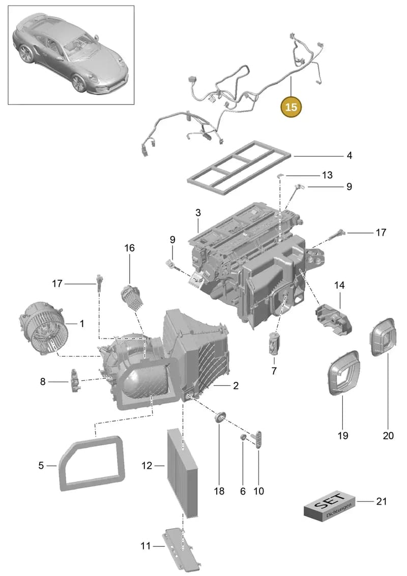 99161272600 — Porsche GT2 RS Clubsport (2013-2020) diagram p42813010, position 15