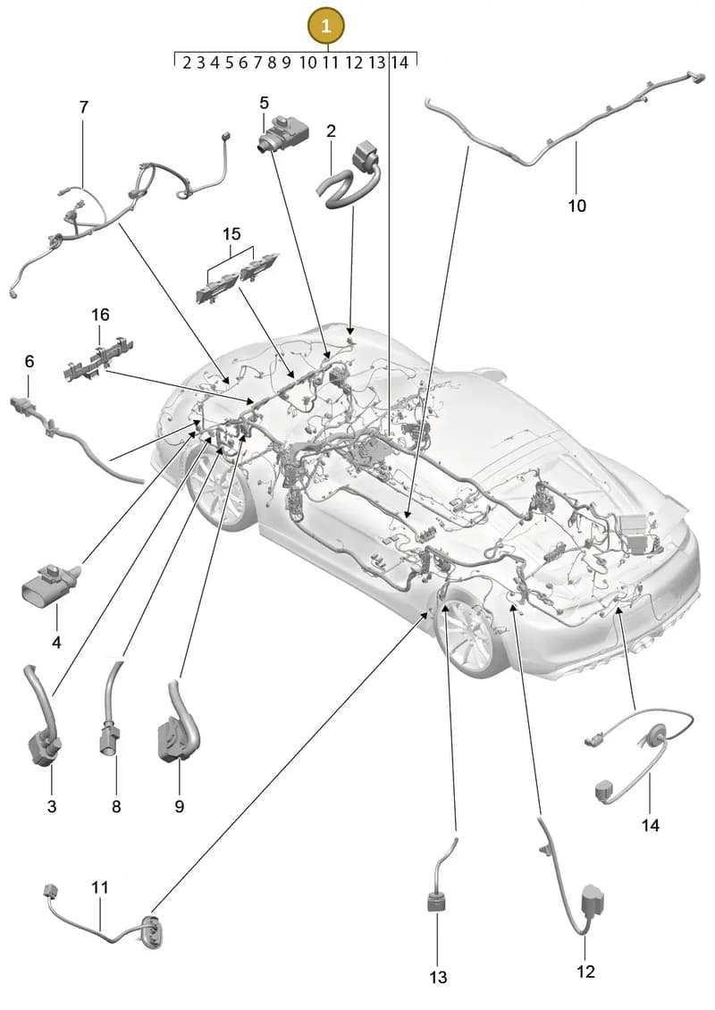 99161290200 — Porsche Cayman GT4 (2015-2016) diagram p45902010, position 1