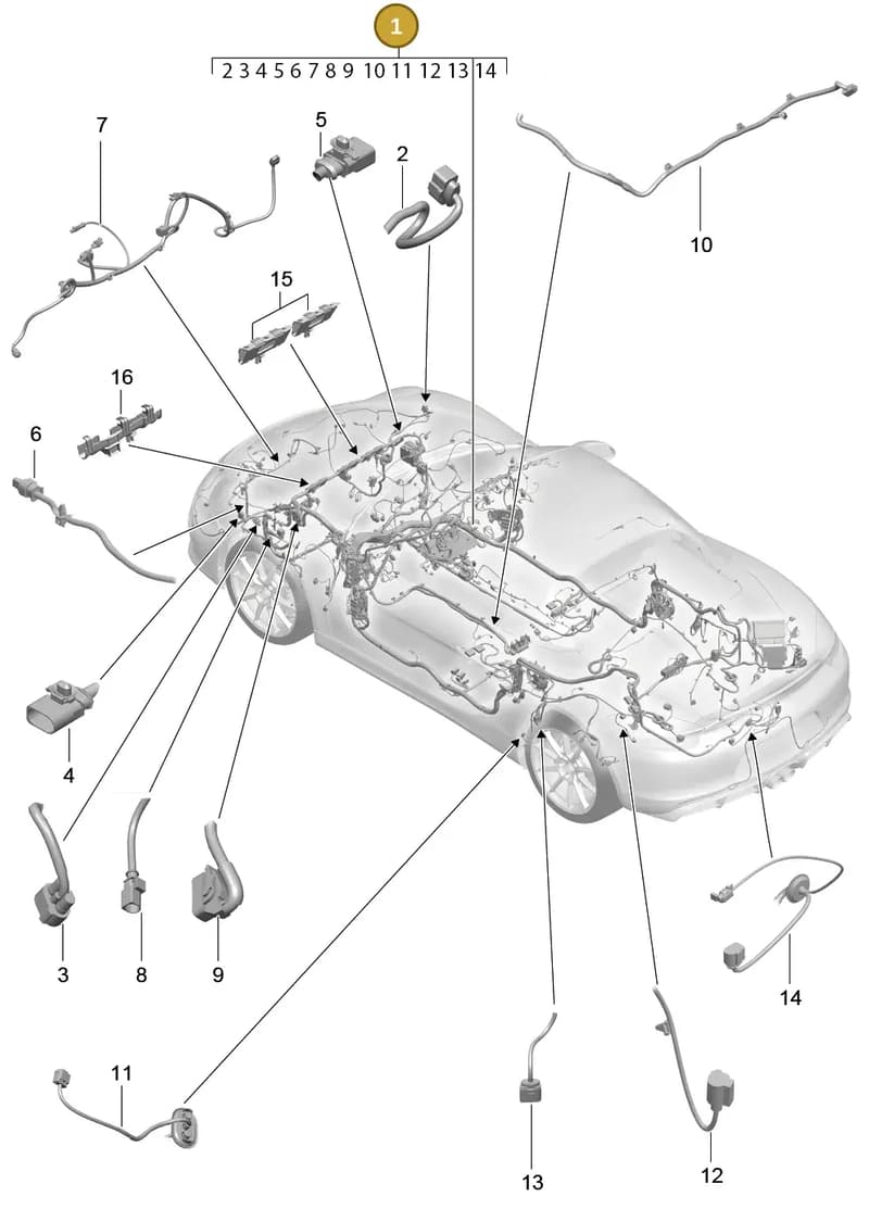 99161290200 — Porsche Boxster Spyder (2015-2016) diagram p46902010, position 1