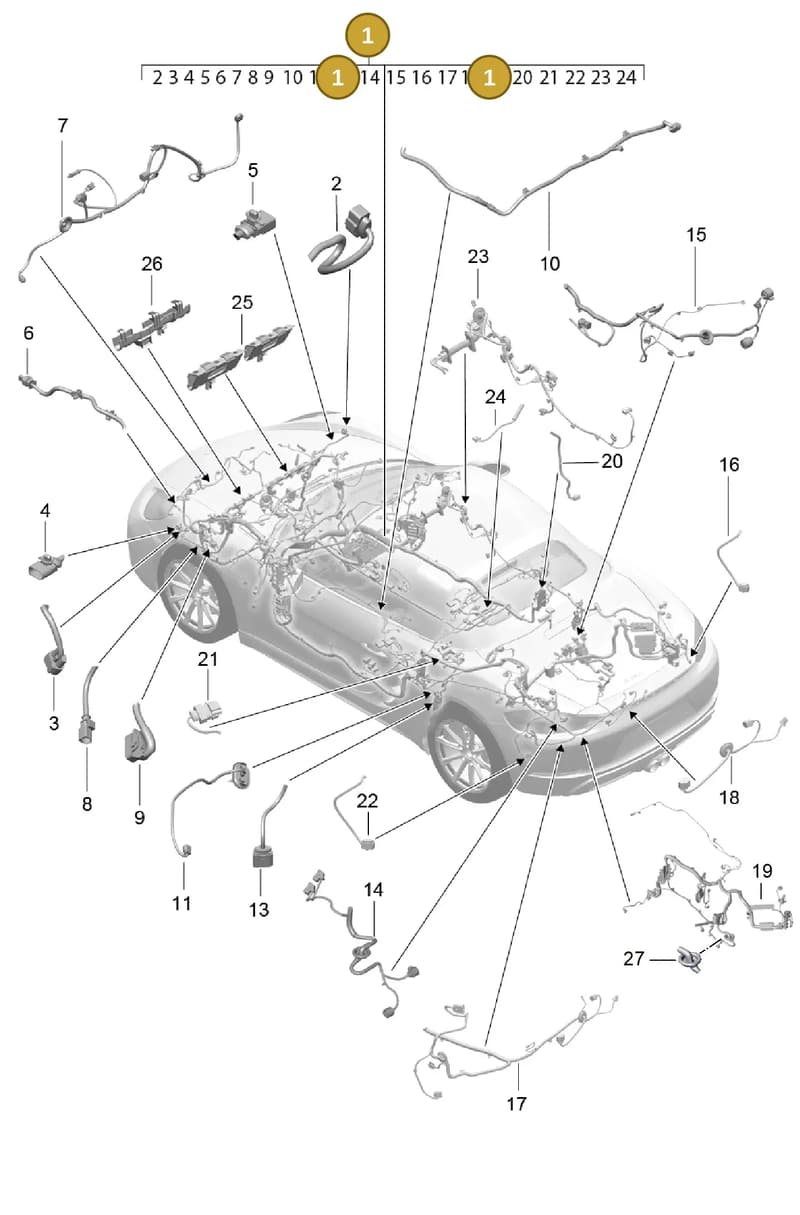 99161290200 — Porsche Boxster (2016-2019) diagram p48902010, position 1