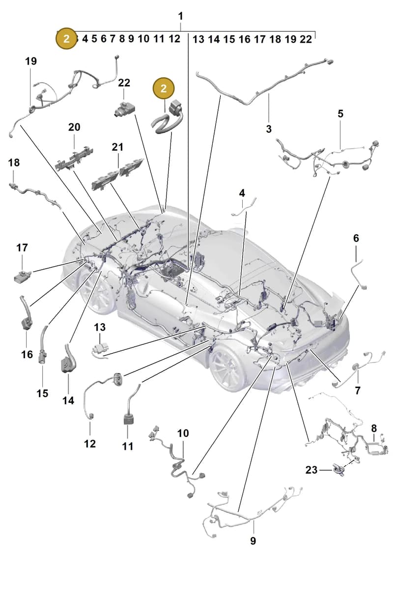 99161292003 — Porsche Cayman (2019-2022) diagram p55902100, position 2