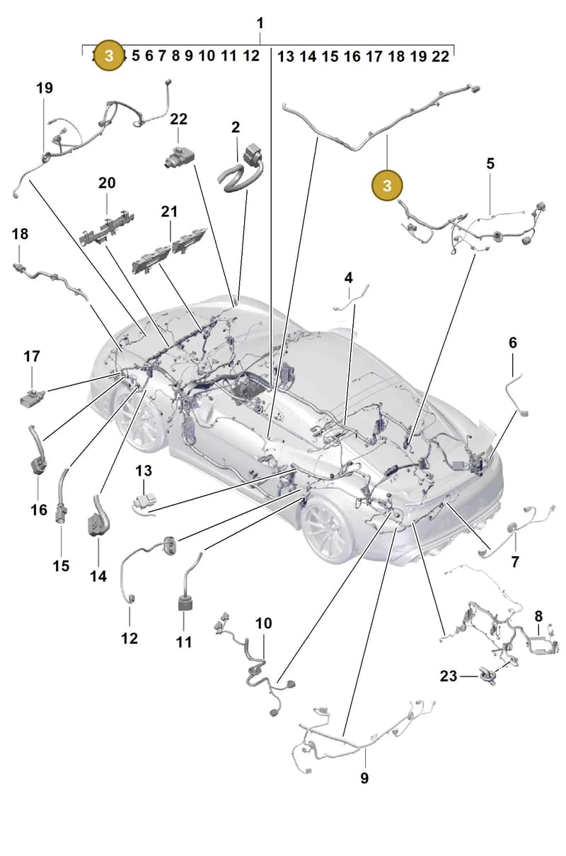 99161292503 — Porsche Cayman (2019-2022) diagram p55902100, position 3
