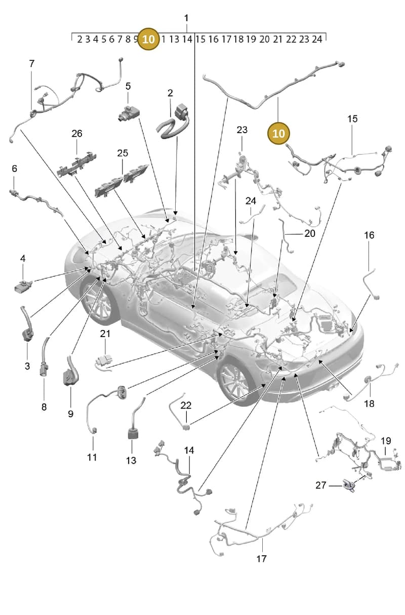 99161292511 — Porsche Boxster (2016-2019) diagram p48902010, position 10