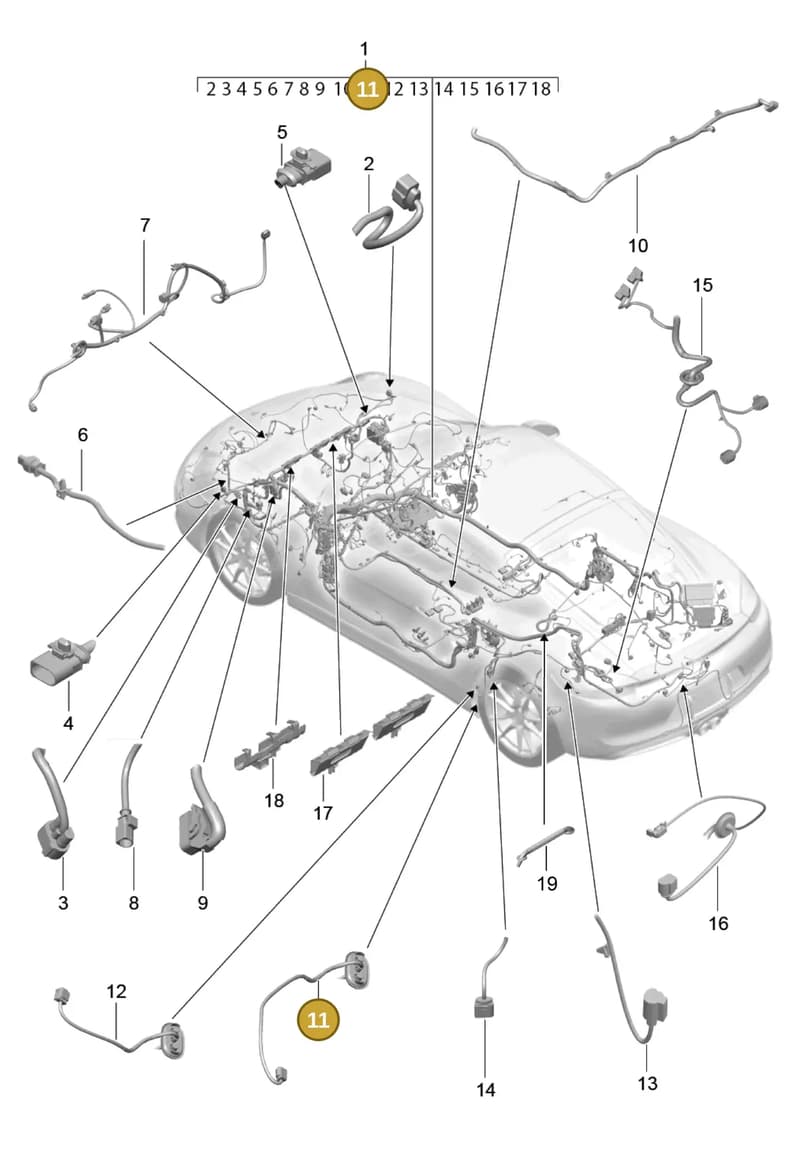99161292700 — Porsche Cayman (2013-2016) diagram p40902010, position 11