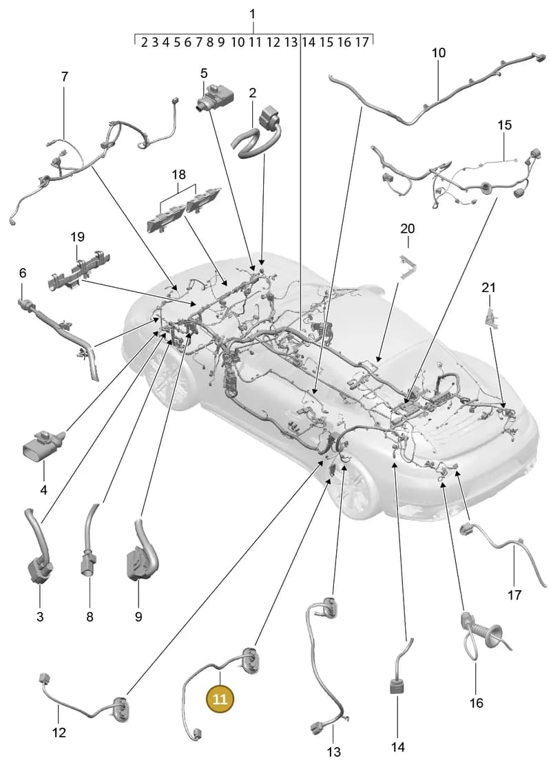 99161292700 — Porsche 911 (2013-2020) diagram p42902010, position 11