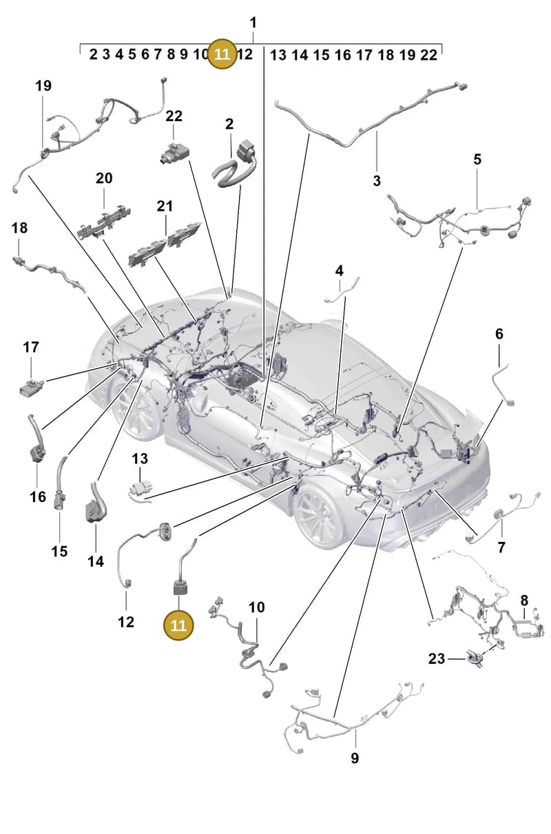 99161293001 — Porsche Cayman (2019-2022) diagram p55902100, position 11