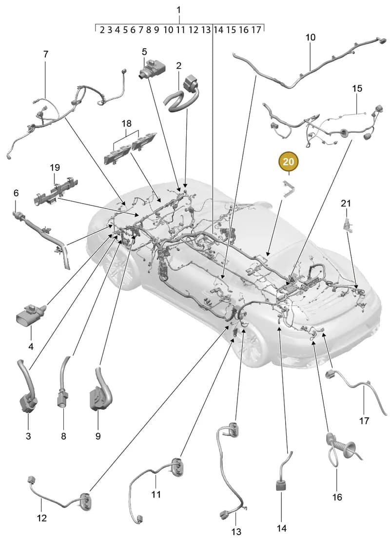 99161294103 — Porsche GT2 RS Clubsport (2013-2020) diagram p42902010, position 20