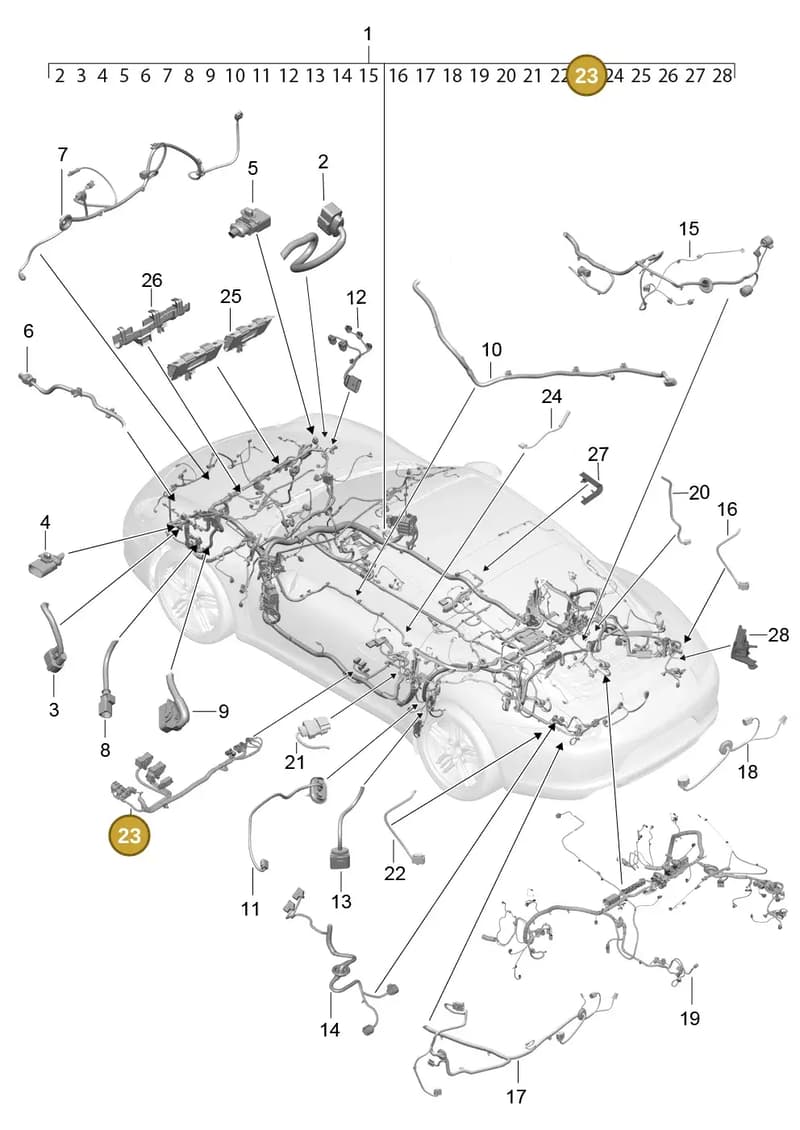 99161295202 — Porsche 911 (2016-2019) diagram p47902010, position 23