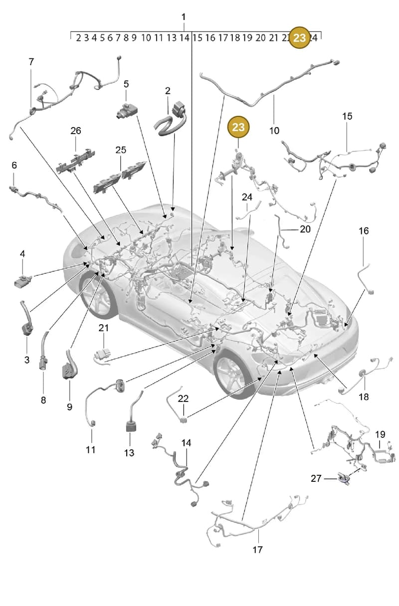 99161295202 — Porsche Cayman (2016-2019) diagram p50902010, position 23