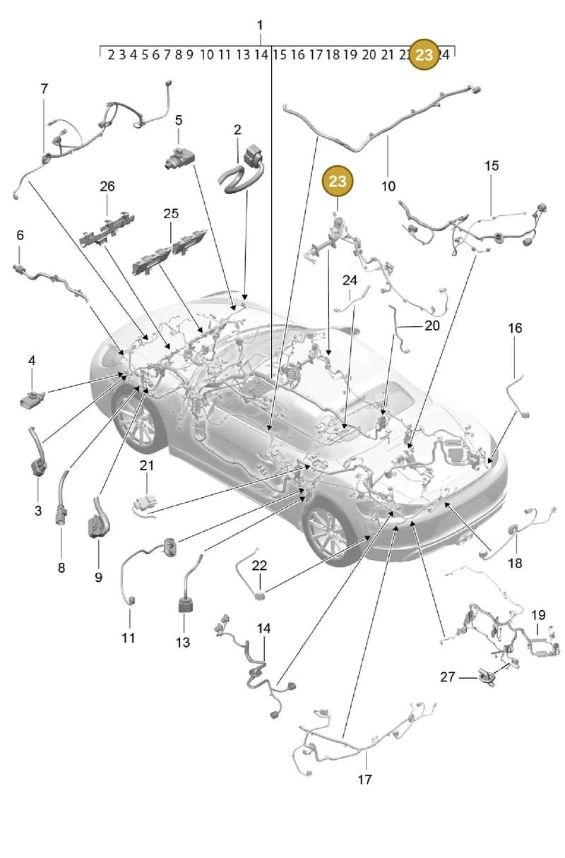 99161295202 — Porsche Boxster (2016-2019) diagram p48902010, position 23