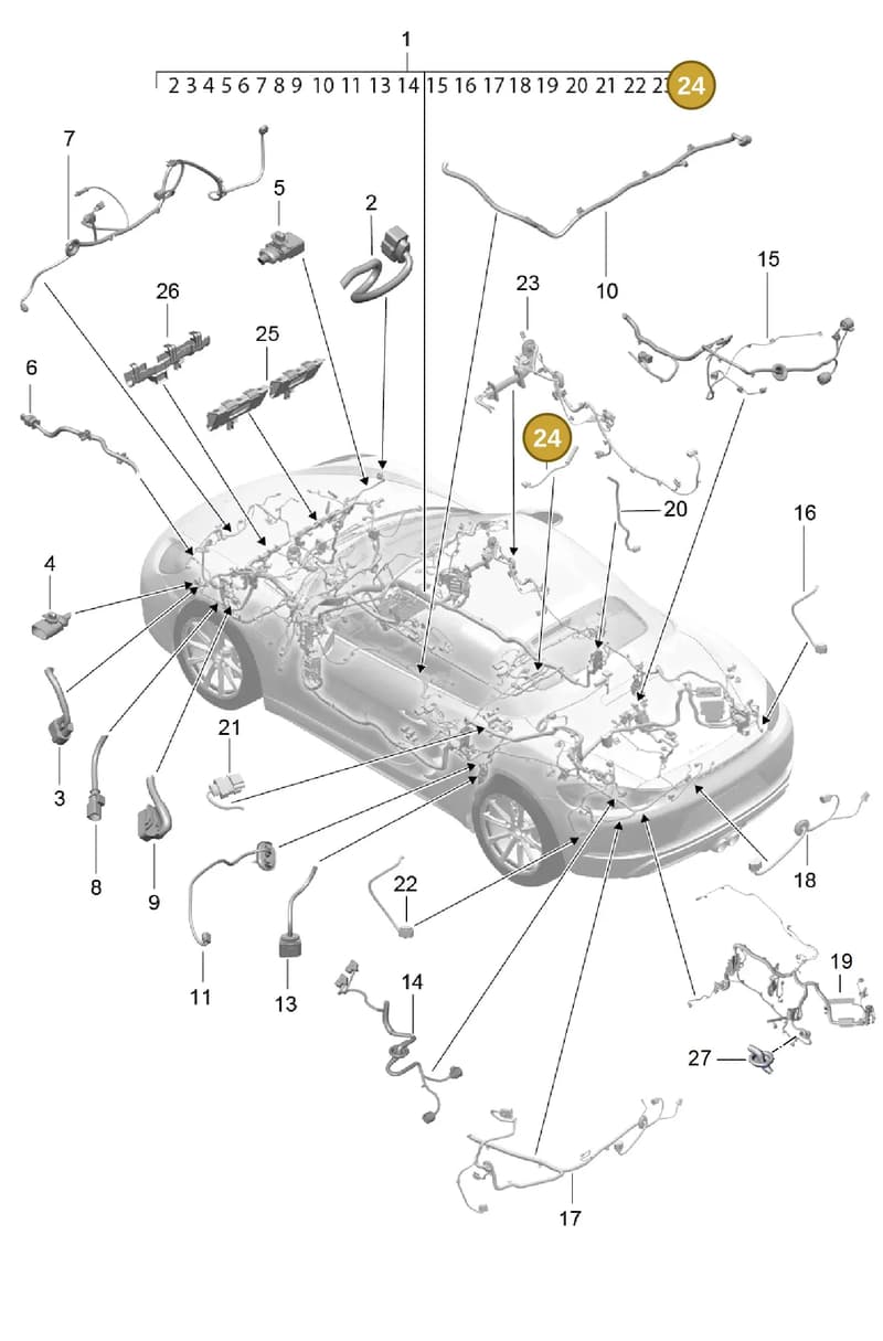 99161295402 — Porsche Boxster (2016-2019) diagram p48902010, position 24