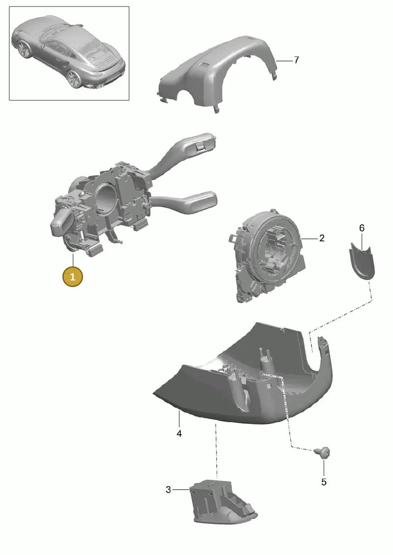 991613053501E0 — Porsche 911 (2013-2020) diagram p42903010, position 1
