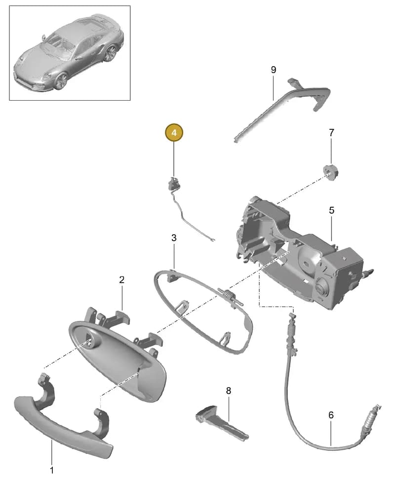 99161318100 — Porsche 911 (2013-2020) diagram p42804020, position 4