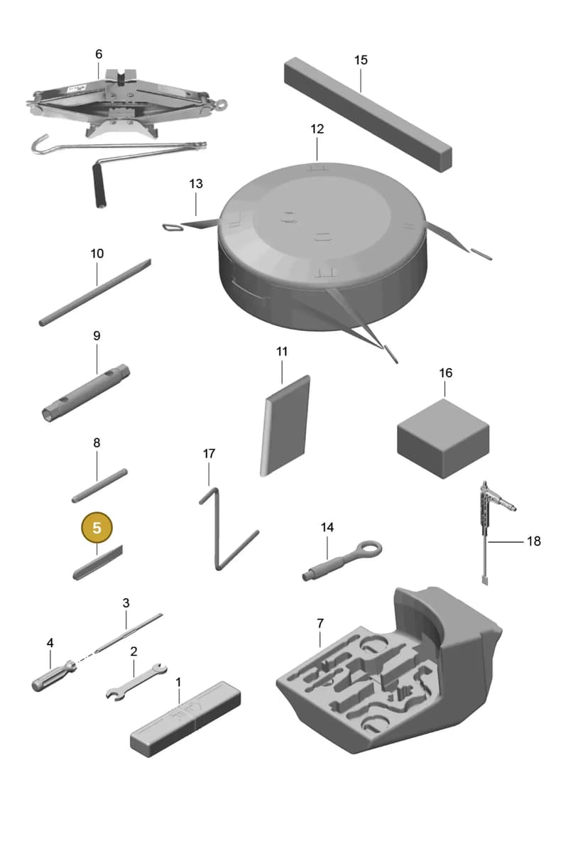 99161329900 — Porsche 911 (2016-2019) diagram p47001000, position 5