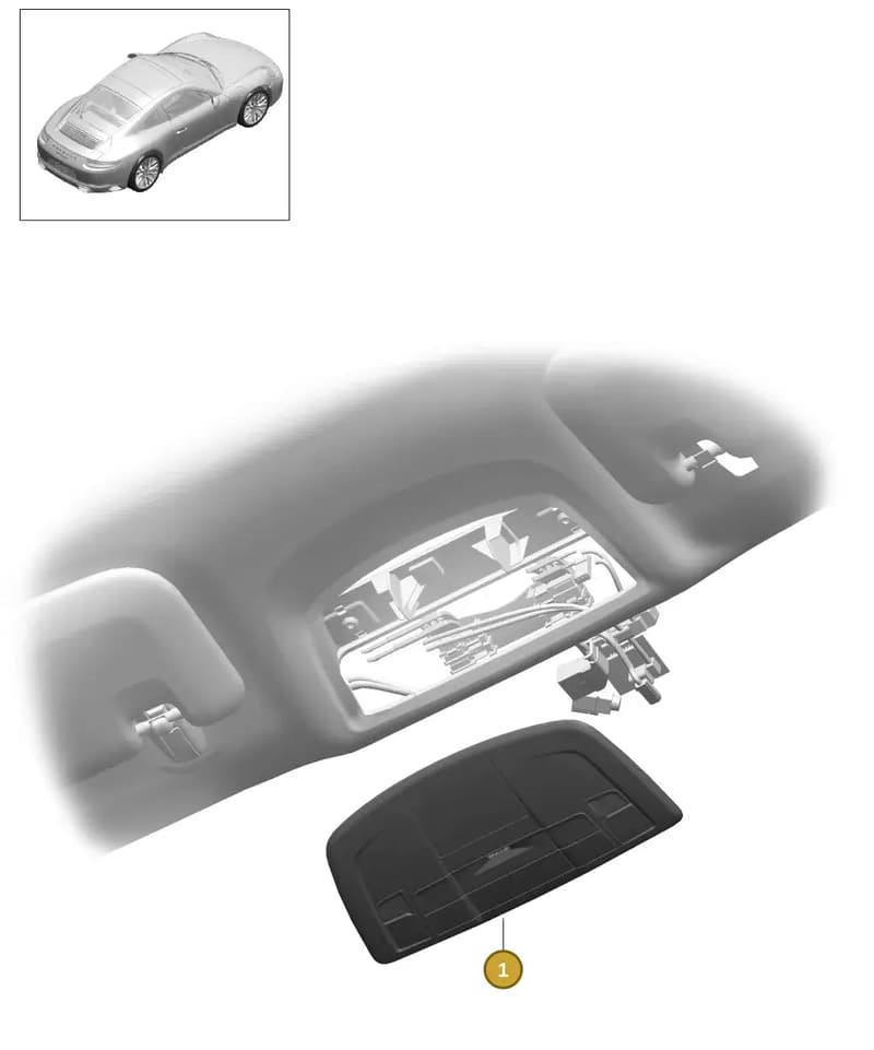 991613636101E0 — Porsche 911 (2016-2019) diagram p47903007, position 1