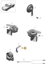 99161611500 Porsche Warning Lamp
