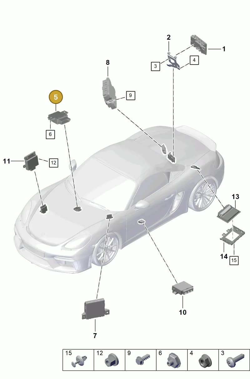 99161802304 — Porsche Boxster Spyder (2019-2020) diagram p54901030, position 5