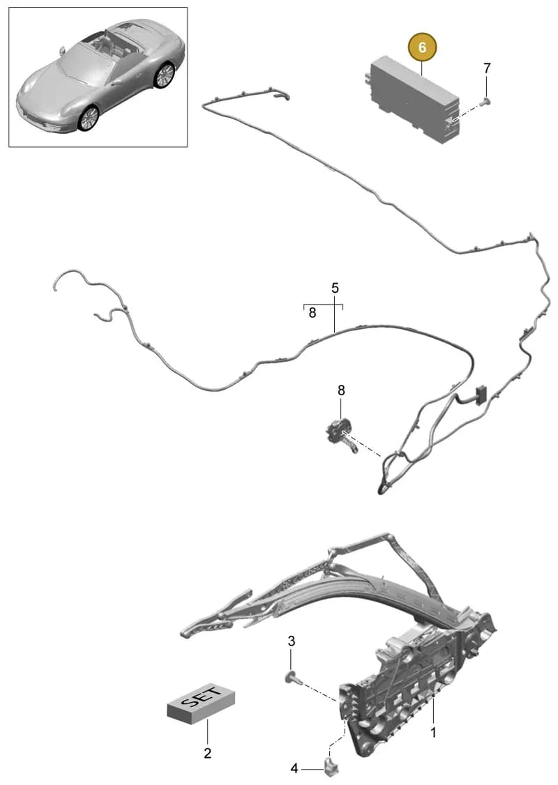 99161811103 — Porsche 991 Carrera 4 (2011-2016) diagram p38811025, position 6