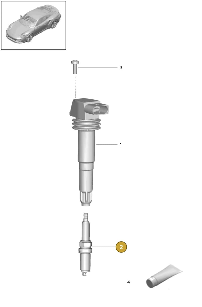 99161816101 — Porsche 911 (2013-2020) diagram p42901000, position 2