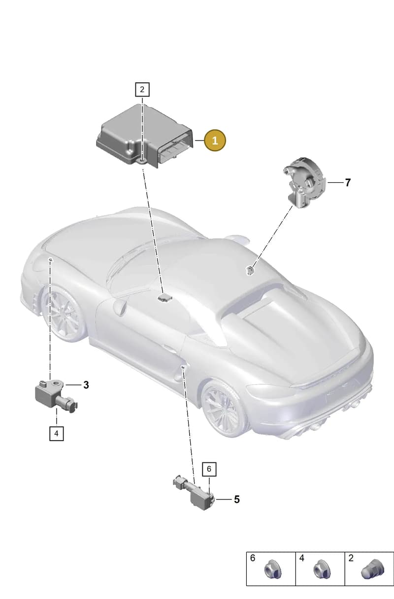 99161820111 — Porsche Boxster Spyder (2019-2020) diagram p54901050, position 1