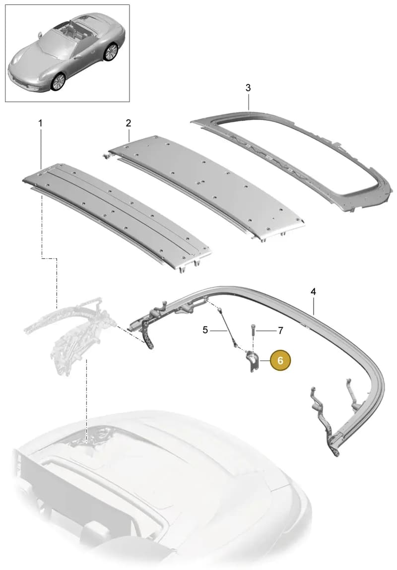 99161824103 — Porsche 991 Carrera 4 (2011-2016) diagram p38811020, position 6