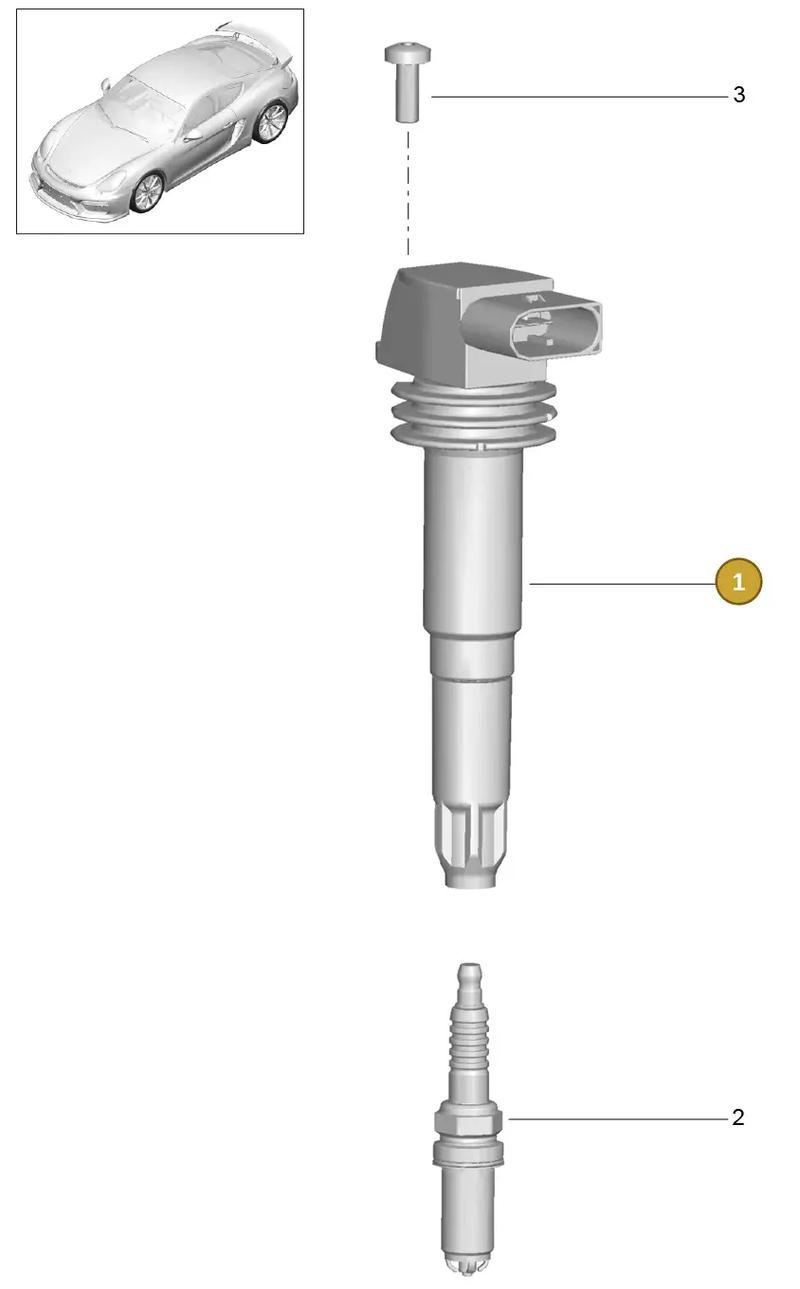 99161860203 — Porsche Cayman GT4 (2015-2016) diagram p45901000, position 1