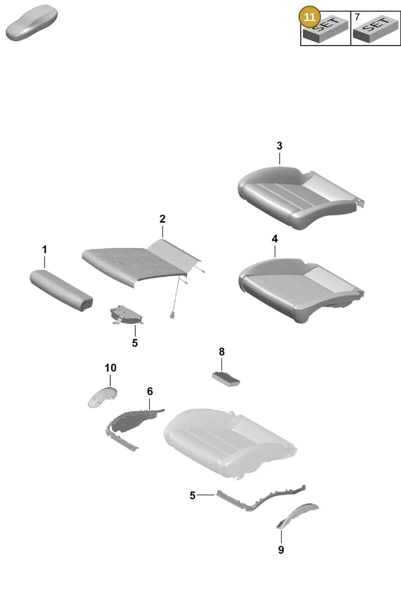 99161894903 — Porsche Boxster Spyder (2019-2020) diagram p54817420, position 11