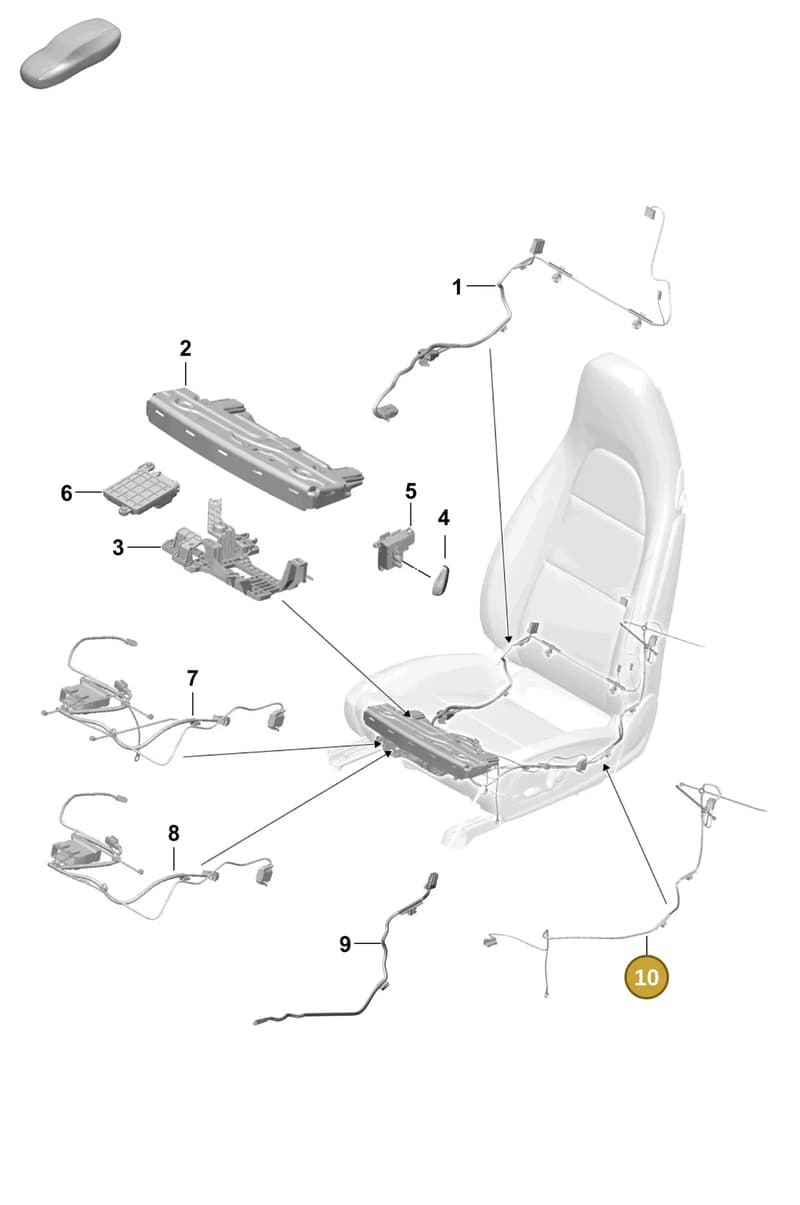 99162275201 — Porsche Cayman (2019-2022) diagram p54817500, position 10