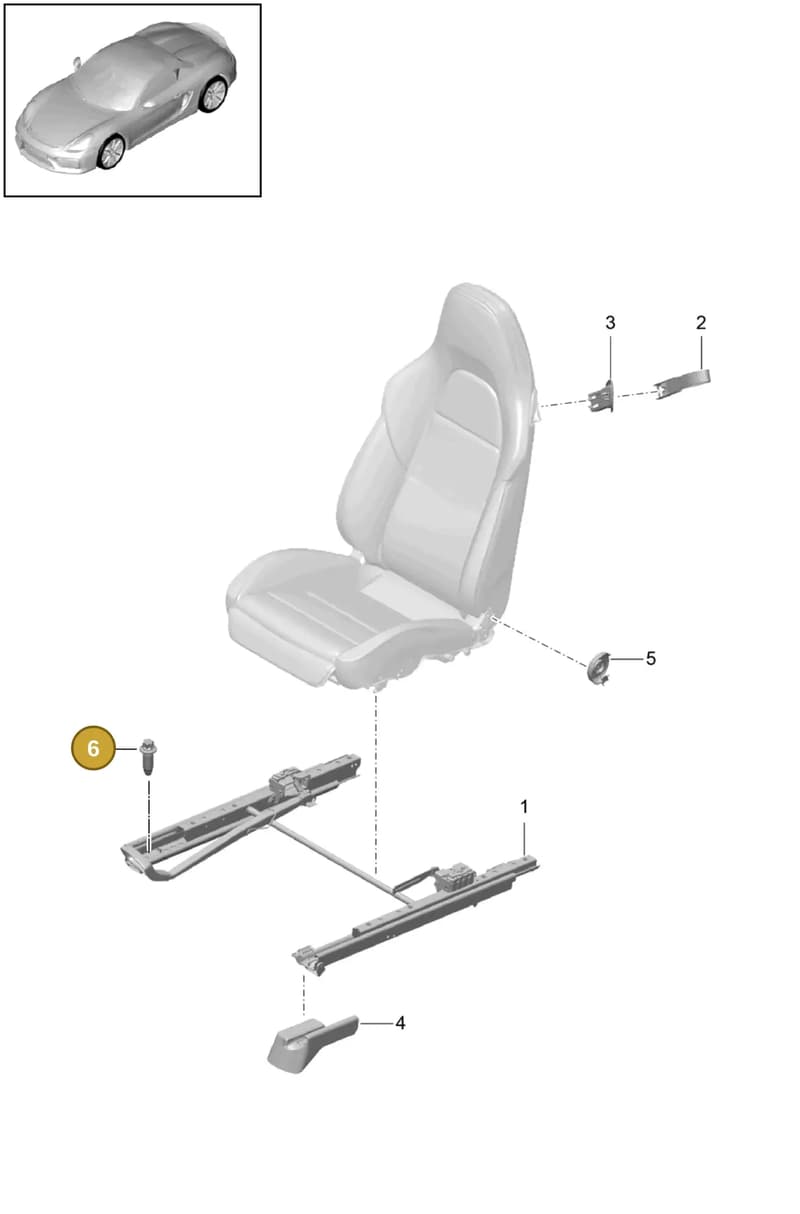 99162275900 — Porsche Boxster Spyder (2019-2020) diagram p46817060, position 6