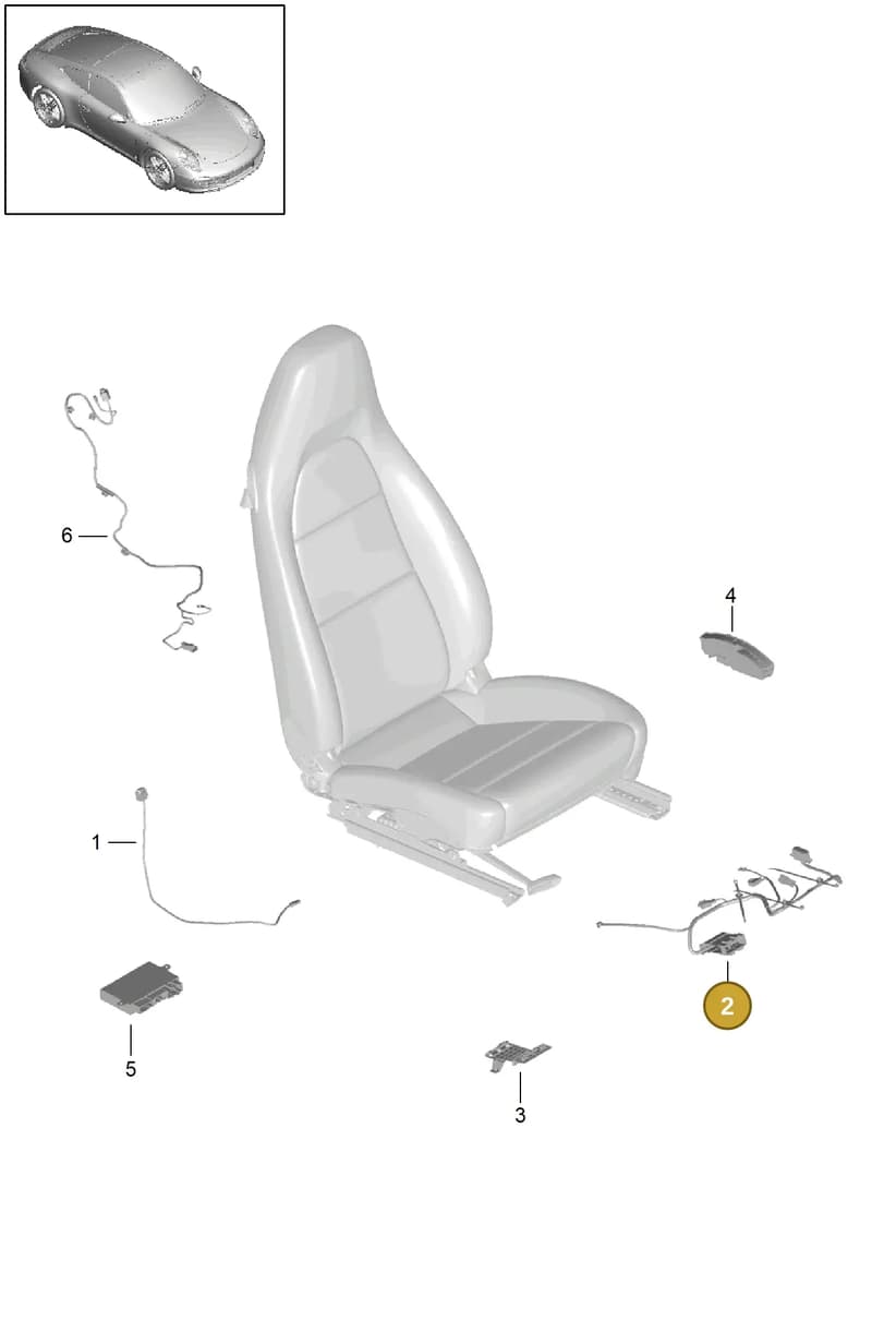 99162278001 — Porsche 991 Carrera 4 (2011-2016) diagram p38817010, position 2