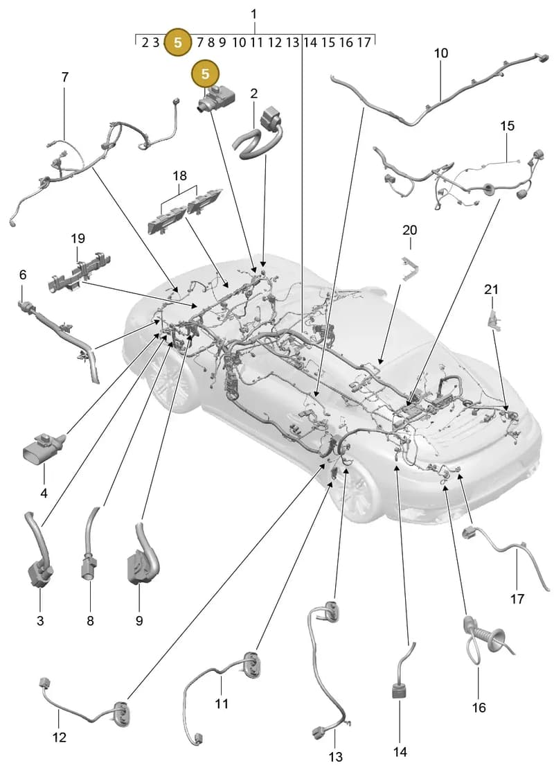 99162293702 — Porsche 911 (2013-2020) diagram p42902010, position 5